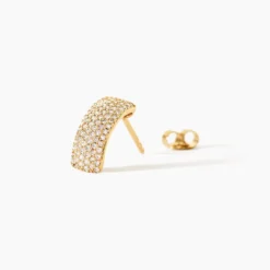Boucles D'oreilles Puces Charlotte Or Jaune Diamant