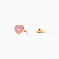Boucles D'Oreilles Puces Chayim Or Jaune