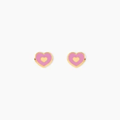 Boucles D'Oreilles Puces Chayim Or Jaune
