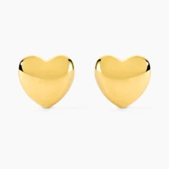Boucles D'Oreilles Puces Cherish Acier Jaune
