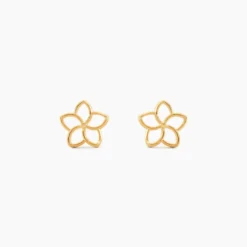 Boucles D'Oreilles Puces Daffodil Or Jaune