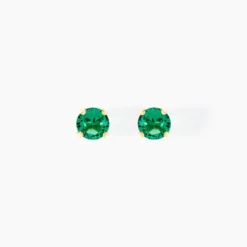 Boucles D'oreilles Puces Daria Or Jaune Oxyde De Zirconium