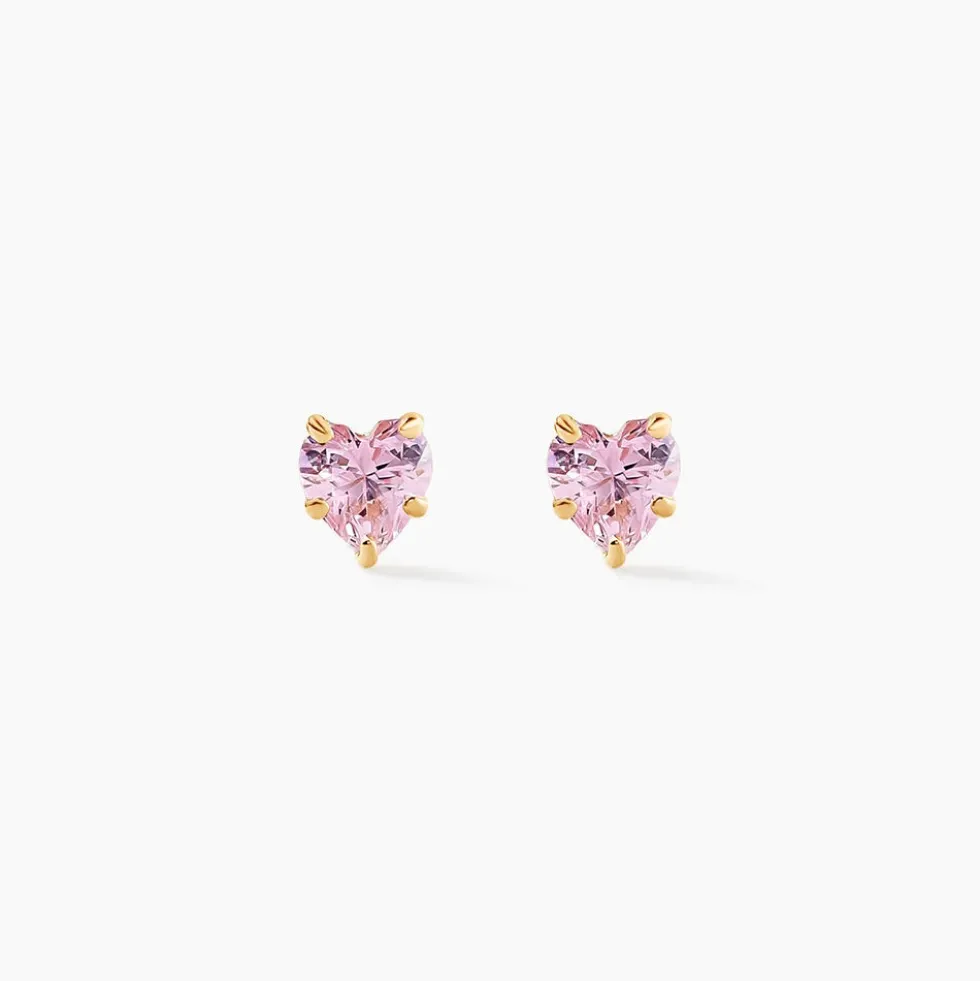 Boucles D'oreilles Puces Daria Or Jaune Oxyde