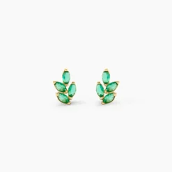 Boucles D'Oreilles Puces Declan Or Jaune Oxyde De Zirconium