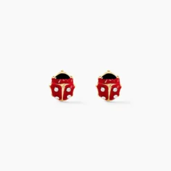 Boucles D'oreilles Puces Deena Or Jaune Oxyde De Zirconium