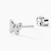 Boucles D'oreilles Puces Diep Argent Blanc Oxyde De Zirconium