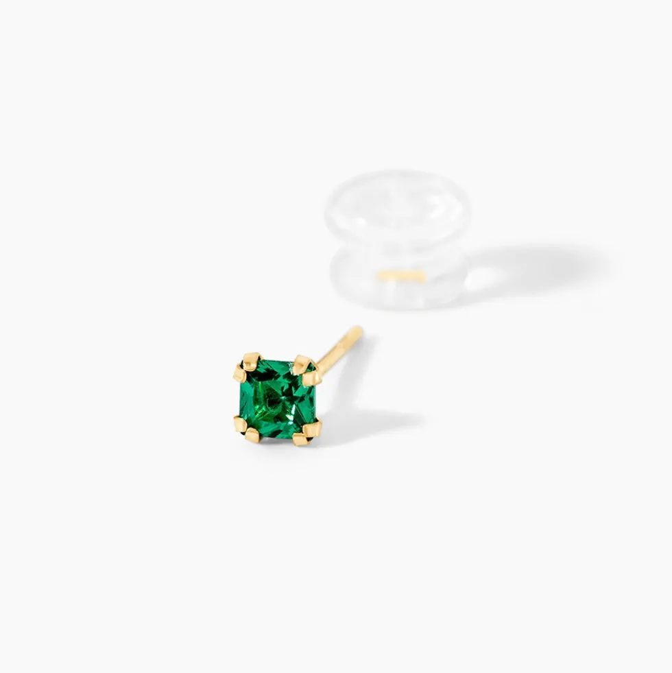 Boucles D'Oreilles Puces Doreen Or Jaune Oxyde De Zirconium