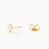 Boucles D'oreilles Puces Dudley Or Jaune Oxyde De Zirconium