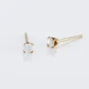 Boucles D'oreilles Puces Eddie Or Jaune Oxyde De Zirconium