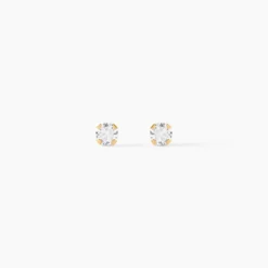 Boucles D'oreilles Puces Eddie Or Jaune Oxyde De Zirconium