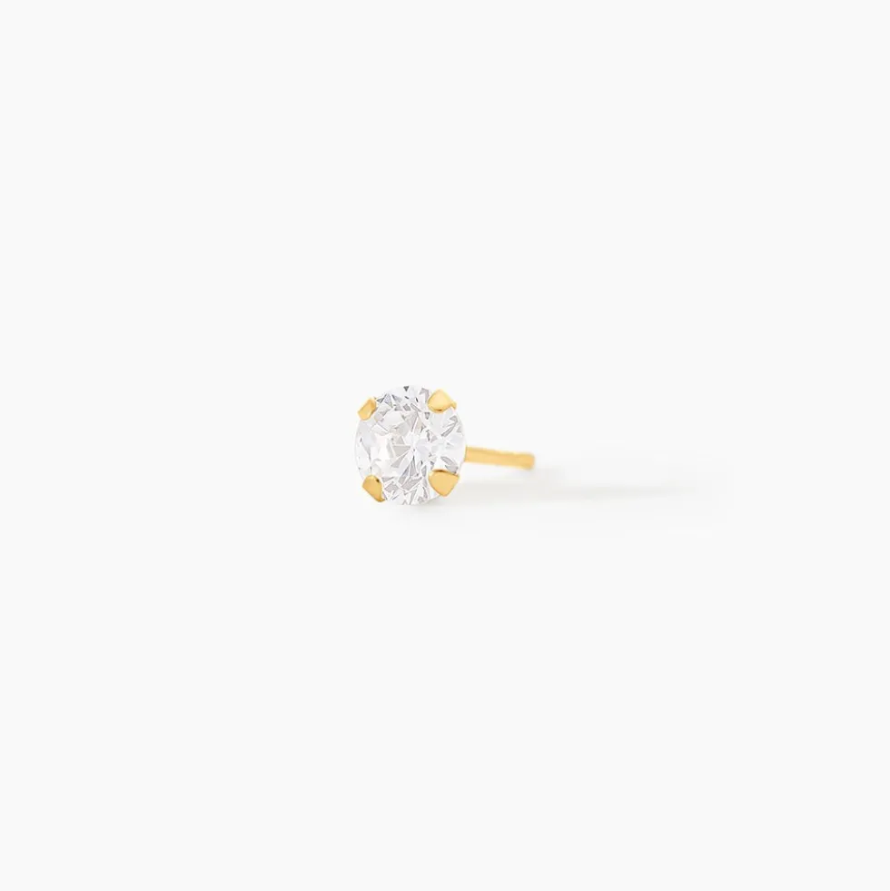 Boucles D'oreilles Puces Eddie Or Jaune Oxyde De Zirconium