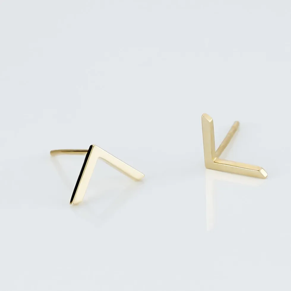 Boucles D'oreilles Puces Ella Or Jaune
