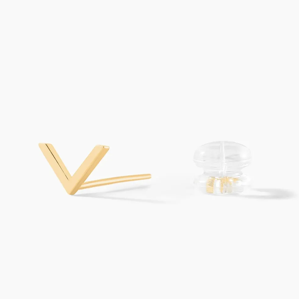 Boucles D'oreilles Puces Ella Or Jaune