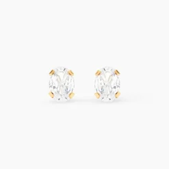 Boucles D'oreilles Puces Elorri Or Jaune Oxyde