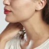 Boucles D'oreilles Puces Elouen Fer A Cheval Or Jaune Oxyde