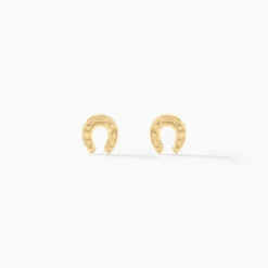Boucles D'oreilles Puces Evanne Cheval Or Jaune