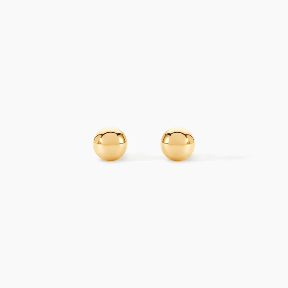 Boucles D'oreilles Puces Fidelia Boule Or Jaune