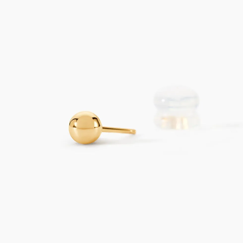 Boucles D'oreilles Puces Fidelia Boule Or Jaune
