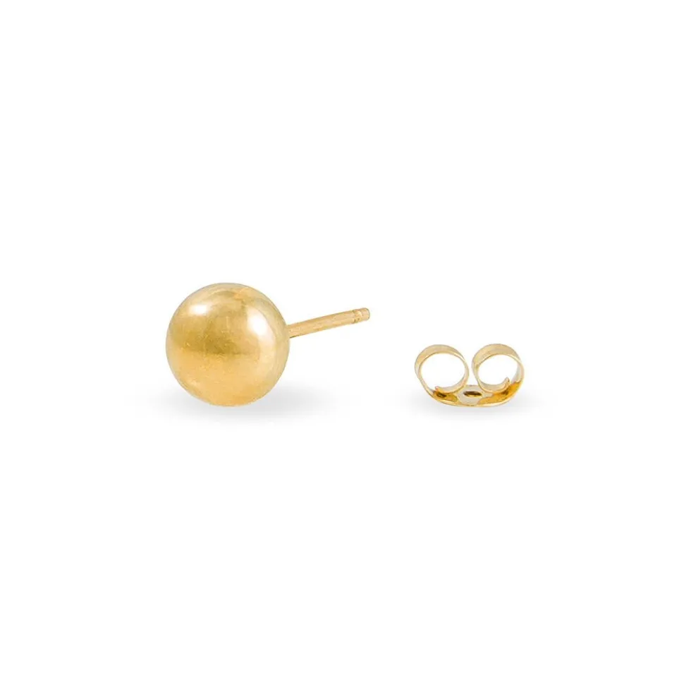 Boucles D'oreilles Puces Fidelia Boule Or Jaune
