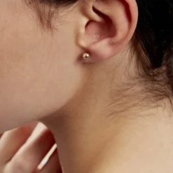 Boucles D'oreilles Puces Fidelia Boule Or Jaune