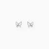 Boucles D'oreilles Puces Filippa Papillon Or Blanc