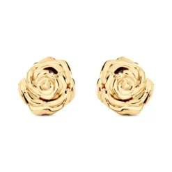 Boucles D'oreilles Puces Fioralba Plaqué Or Jaune