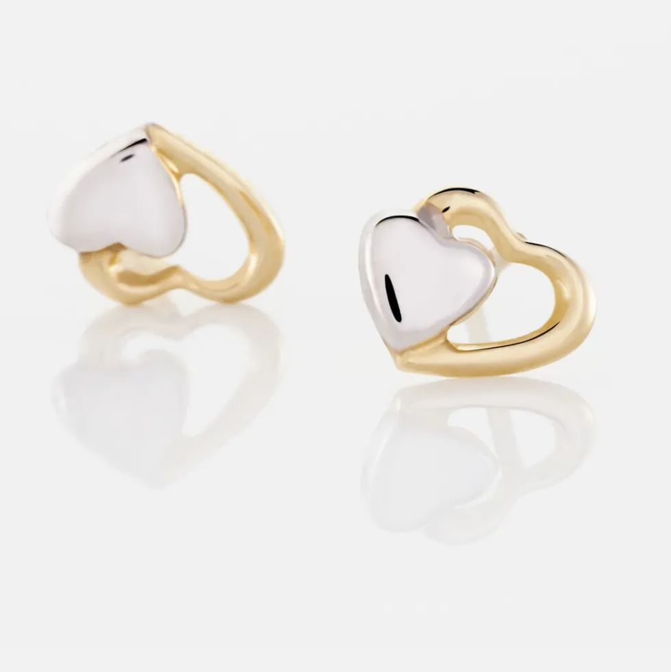 Boucles D'oreilles Puces Frantsesa Or Jaune