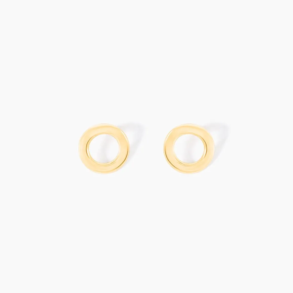 Boucles D'oreilles Puces Freyde Or Jaune