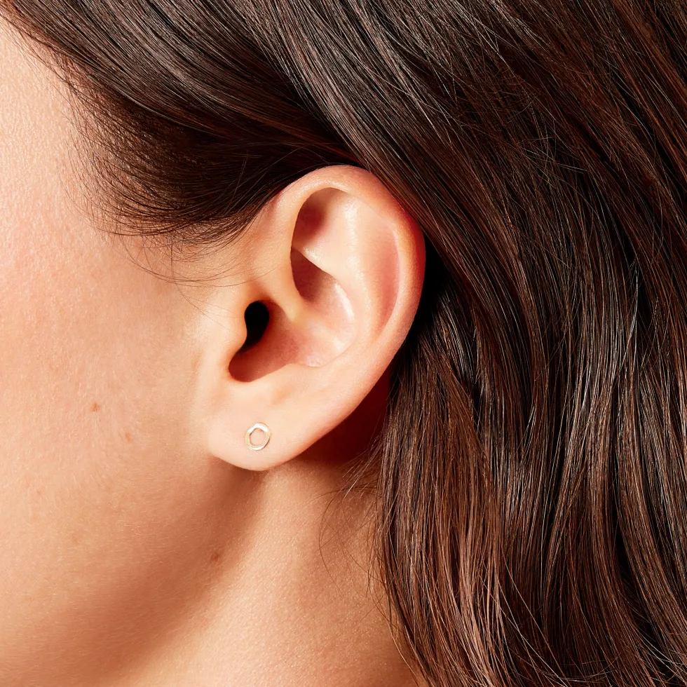 Boucles D'oreilles Puces Freyde Or Jaune