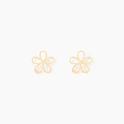 Boucles D'oreilles Puces Friðrika Or Jaune