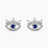Boucles D'oreilles Puces Hina Argent Blanc Oxyde De Zirconium