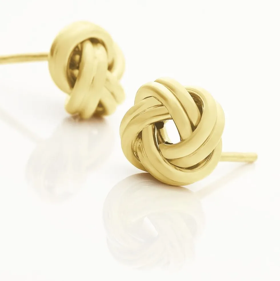 Boucles D'oreilles Puces Ilhame Nid Or Jaune