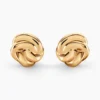 Boucles D'oreilles Puces Ismène Plaqué Or Doré
