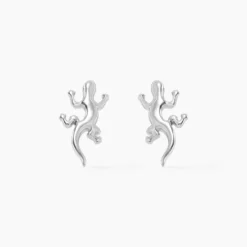 Boucles D'oreilles Puces Ivelyse Argent Blanc