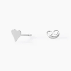 Boucles D'oreilles Puces Jeanne-françoise Argent Blanc