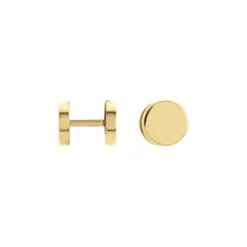 Boucles D'oreilles Puces Jourdan Eas Acier Doré