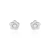 Boucles D'oreilles Puces Kanani Argent Blanc Perle De Culture