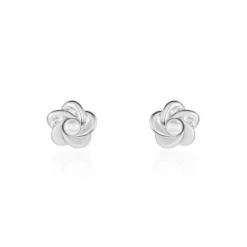 Boucles D'oreilles Puces Kanani Argent Blanc Perle De Culture