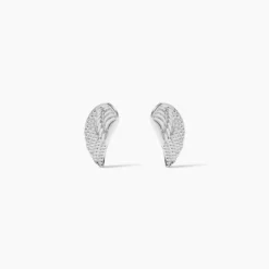 Boucles D'oreilles Puces Keily Argent Blanc