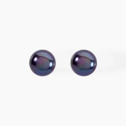 Boucles D'oreilles Puces Kesya Or Jaune Perle De Culture