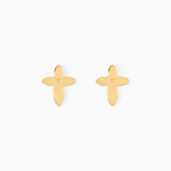 Boucles D'Oreilles Puces Lavonne Or Jaune