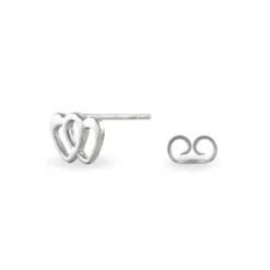 Boucles D'oreilles Puces Lehinaae Argent Blanc