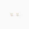 Boucles D'oreilles Puces Leidi Or Jaune Oxyde De Zirconium