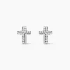 Boucles D'oreilles Puces Lola-rose Argent Blanc Oxyde De Zirconium