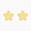 Boucles D'oreilles Puces Maora Acier Jaune