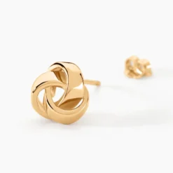 Boucles D'oreilles Puces Marcelina Plaqué Or Jaune