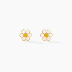 Boucles D'oreilles Puces Marigold Or Jaune