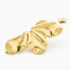 Boucles D'oreilles Puces Myria Acier Jaune