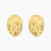 Boucles D'oreilles Puces Naula Acier Jaune
