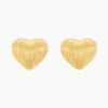 Boucles D'oreilles Puces Nolene Acier Jaune
